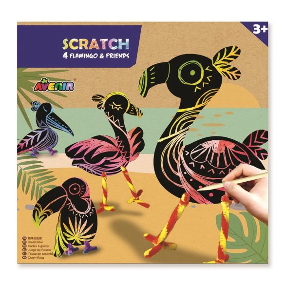 Modelare cu technica Scratch Art, Flamingo Avenir