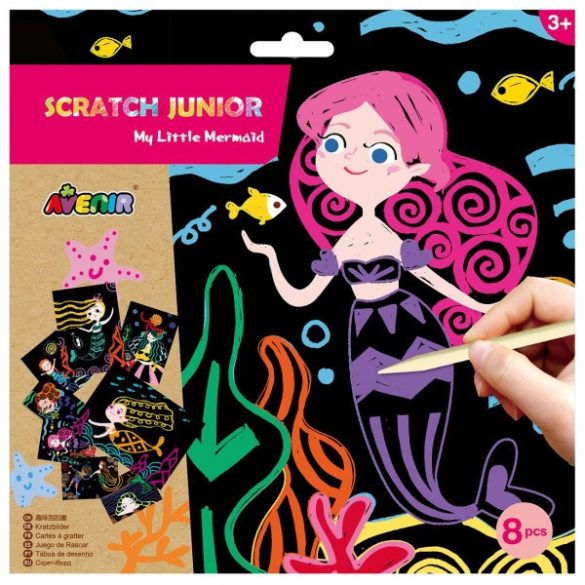 Tehnica Scratch Art junior Sirenele mele  Avenir