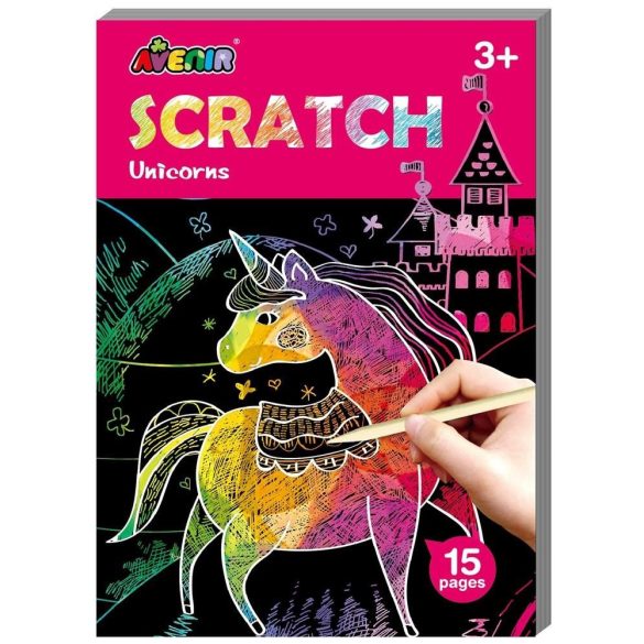 Carte Scratch Art mini Unicorn Avenir