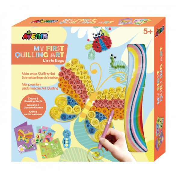 Confecționare de felicitări cu tehnica quilling, Fluturi Avenir