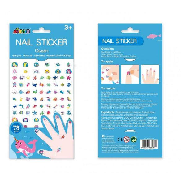 Set mare de autocolante pentru unghii, Ocean Avenir