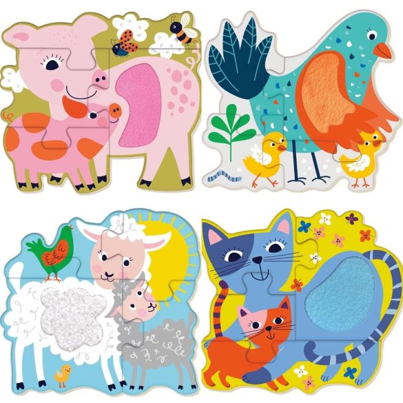 Puzzle din lemn, Animale domestice Avenir