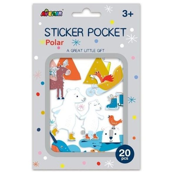 Abtibilduri/Stickere 20 bucati Ursulet polar Avenir