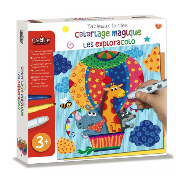 Set de colorat magic- Exploratori CreaLign