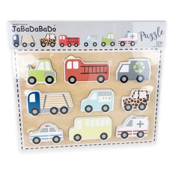 Puzzle din lem-mașini Jabadabado