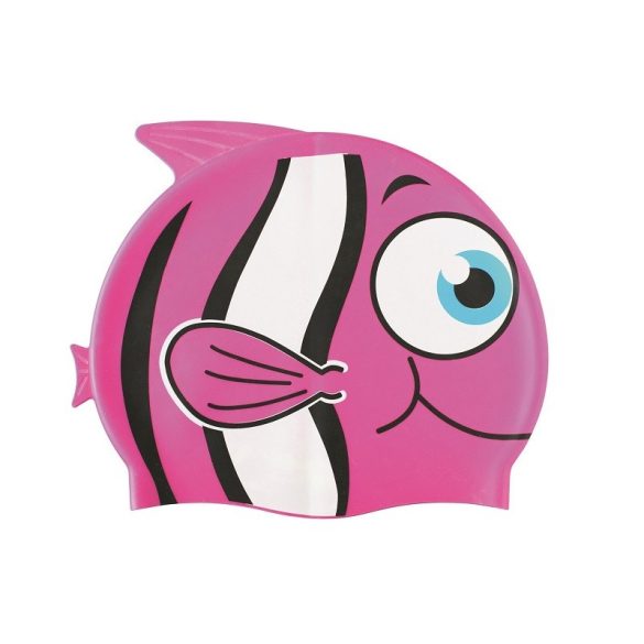 Șapcă de înot pentru copii din silicon, roz Nemo Megaform