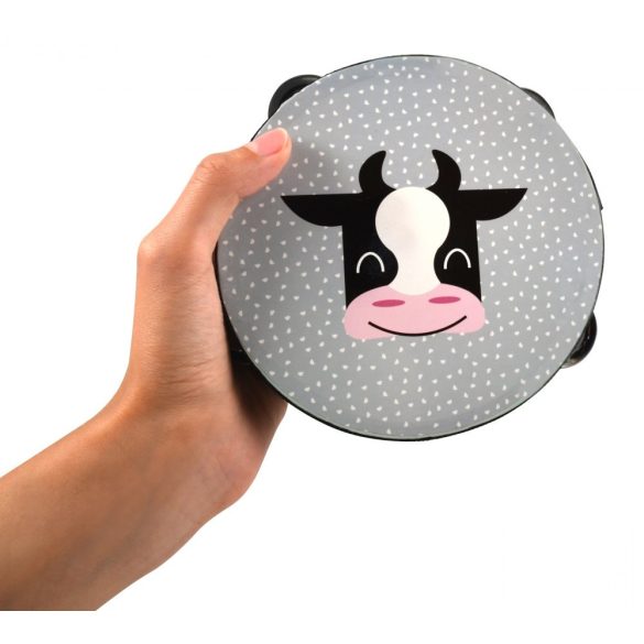 Tobă cu zornăitură cu motive de animale, mai mult Magni