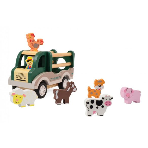 Camion de ferma cu funcție tras in spate, cu animale, Magni